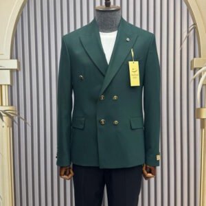 Men's Premium Double-Breasted Slim Fit Formal Blazer